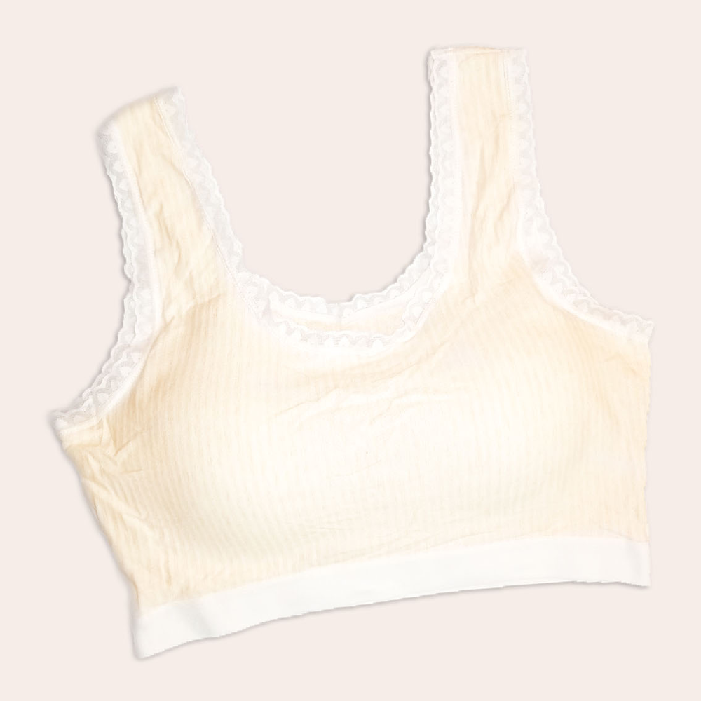 Ladies Wireless Thin Padded Cotton Comfy Bra