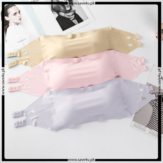 Ladies Thin Padded Soft Nylon Strapless Bra