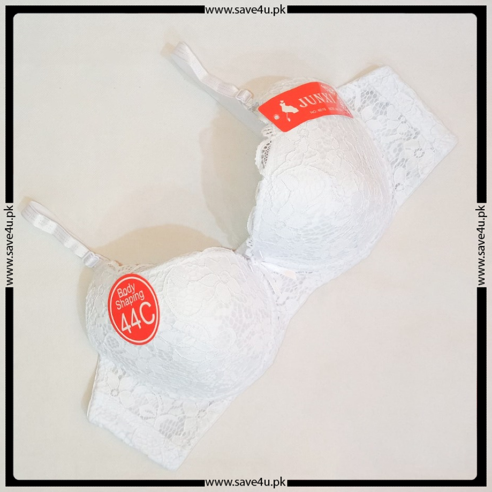 Thin Padded Floral Lace Design Wired Push-up Bra