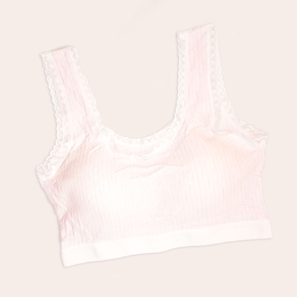 Ladies Wireless Thin Padded Cotton Comfy Bra