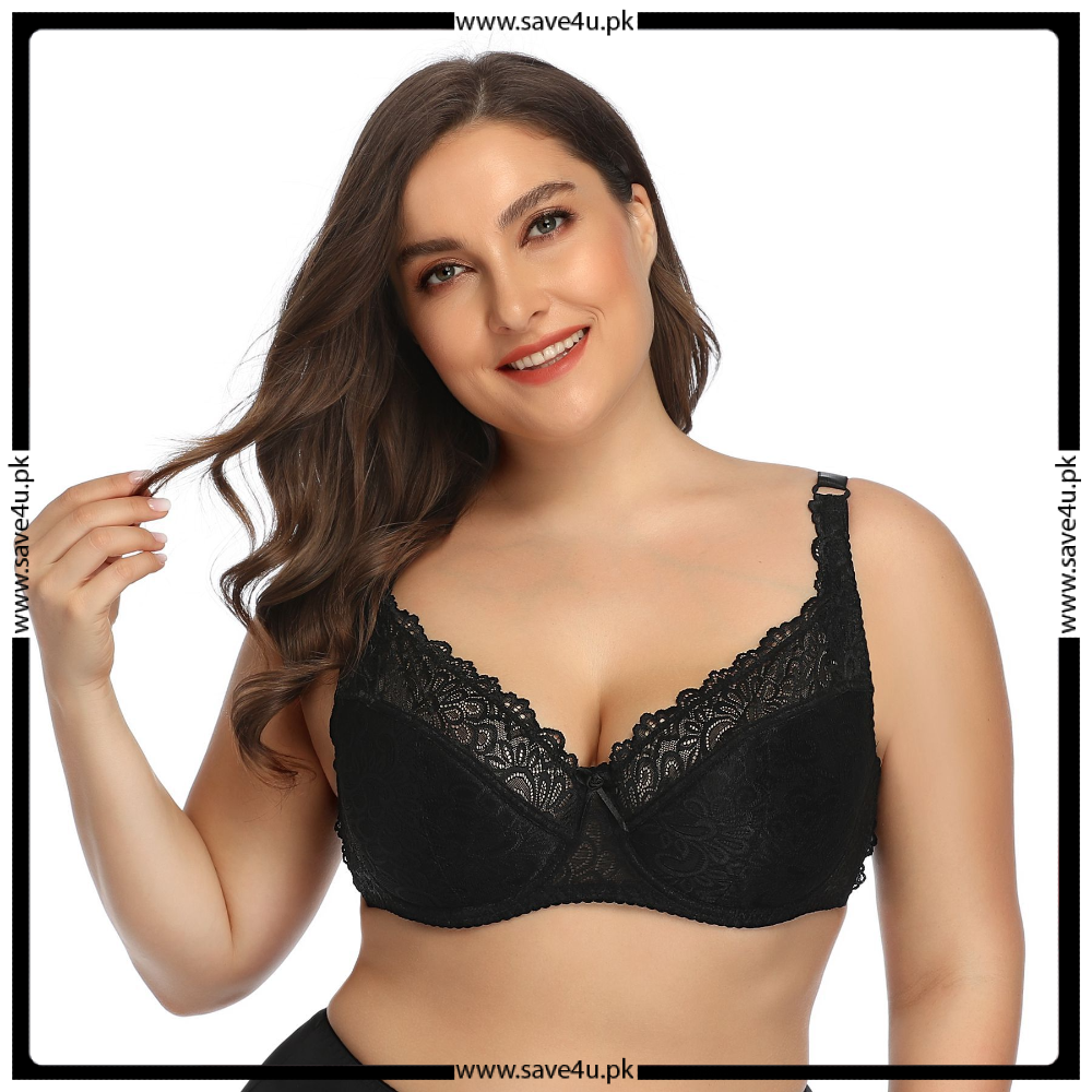 Floral Lace Underwire Full Coverage Bra