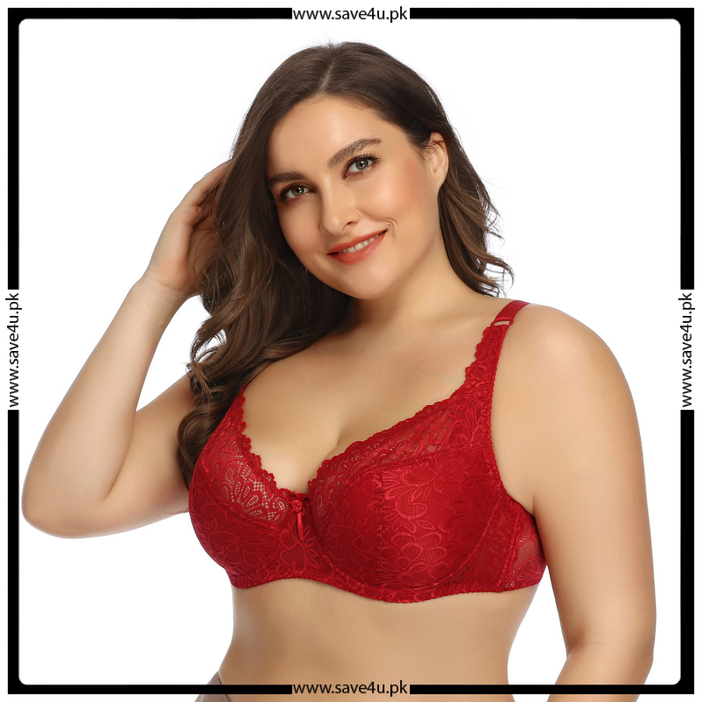 Floral Lace Underwire Full Coverage Bra