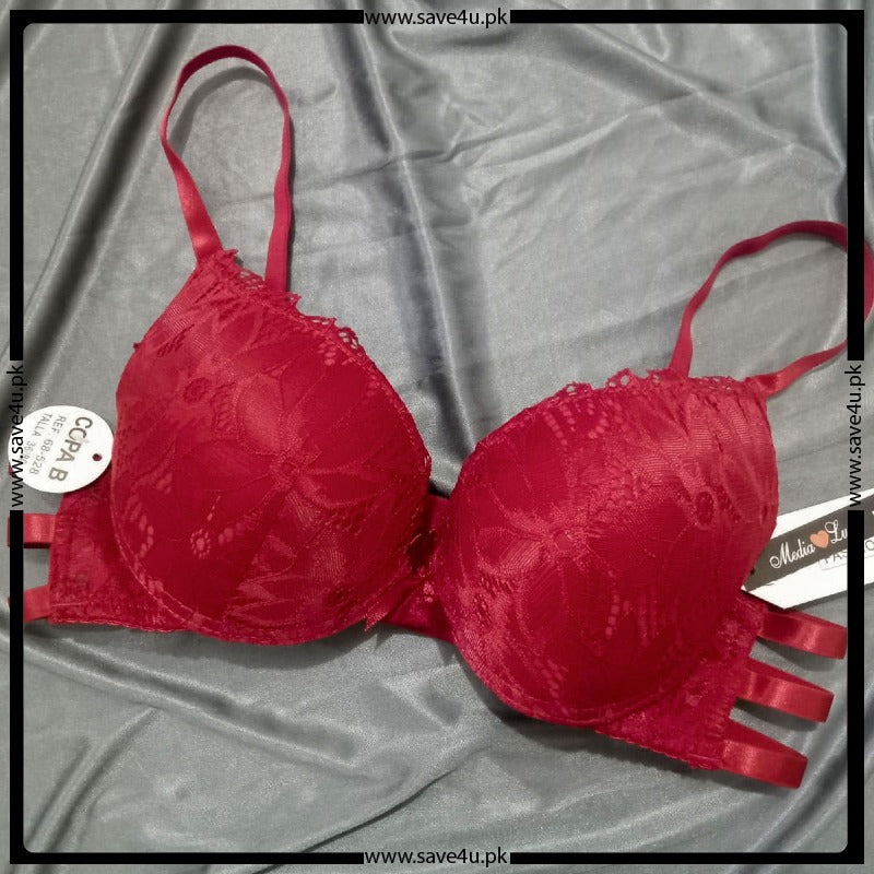 Gorgeous Allure Lace Trim Push-Up Bra