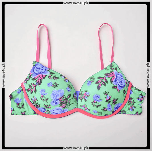 Pack of 2 Printed Push Up Wireless Bra