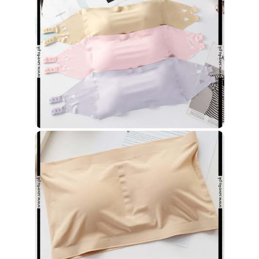 Pack of 2 Strapless Padded Wireless Bra