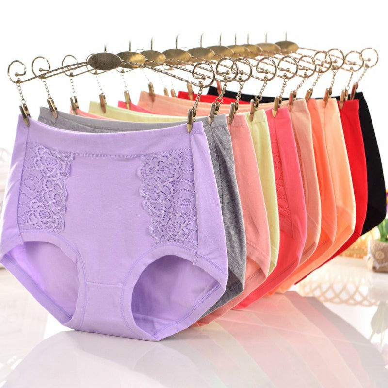 Pack of 2 Lace Trim Full Coverage Panties