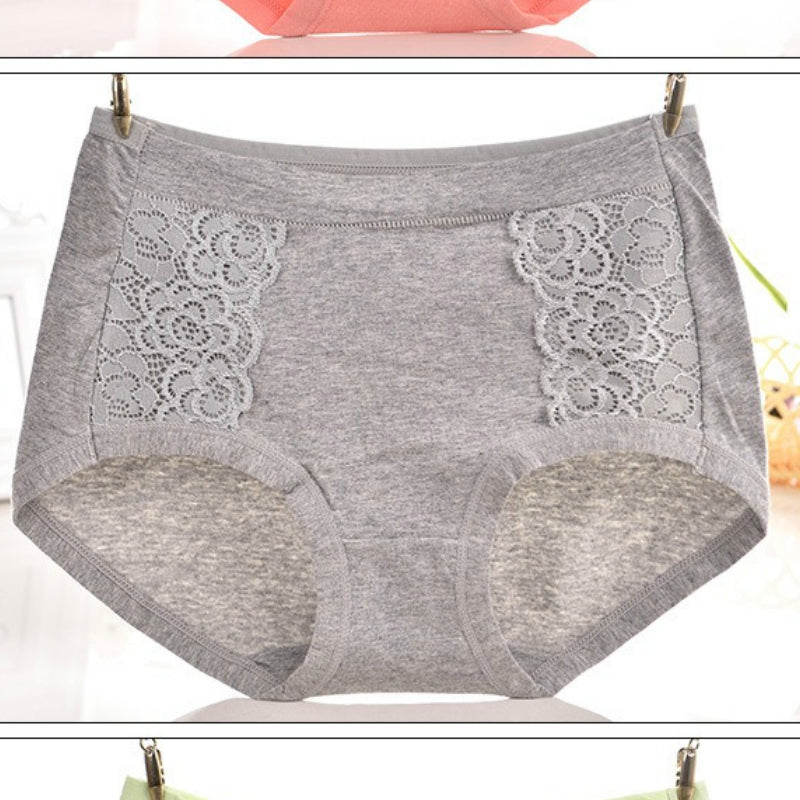 Pack of 2 Lace Trim Full Coverage Panties