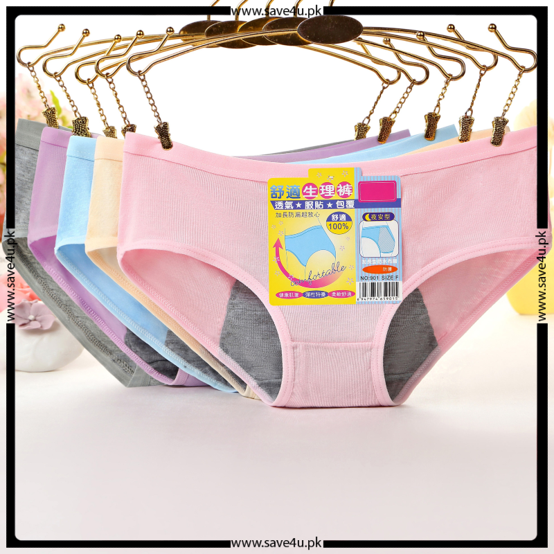 Packs of Women's Breathable Cotton Brief Panties