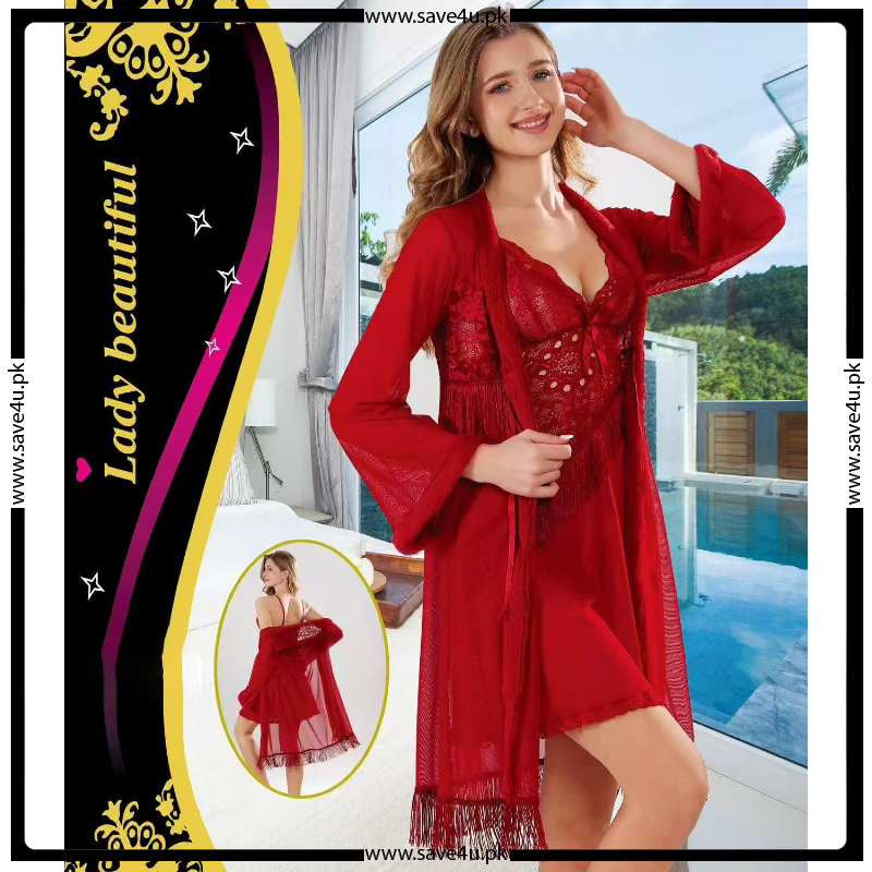 Romantic Lace Ensemble Short Nighty