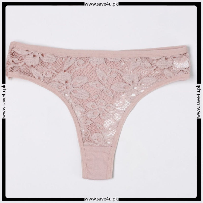 Pack of 4 See Thong Through Net Panties