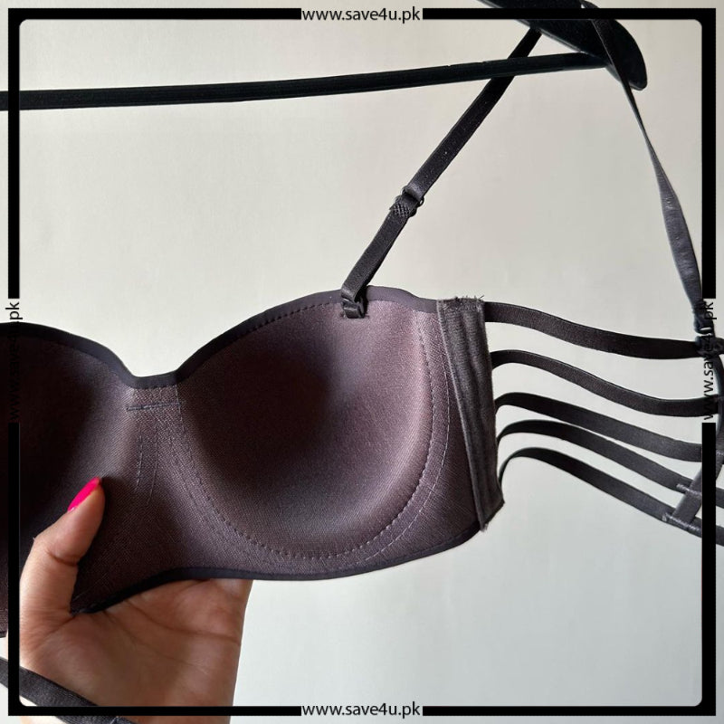 Anti Slip Padded Adjustable Demi Cup Bra