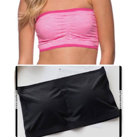 Pack of 2 Strapless Padded Wireless Bra