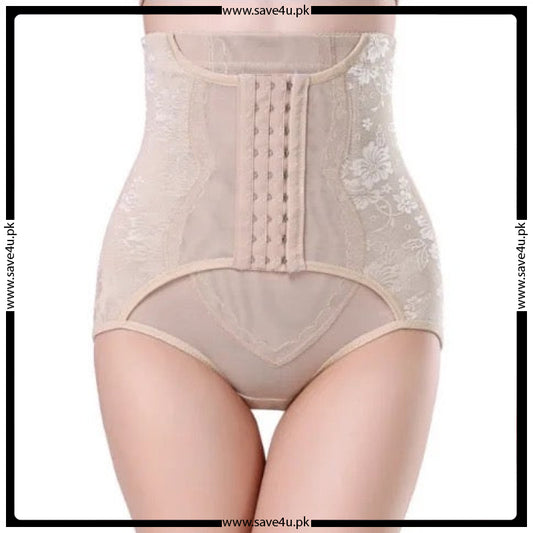 High Waist Tummy Control Belt With Attached Panty