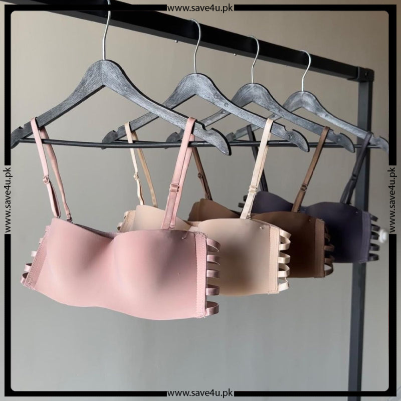 Anti Slip Padded Adjustable Demi Cup Bra