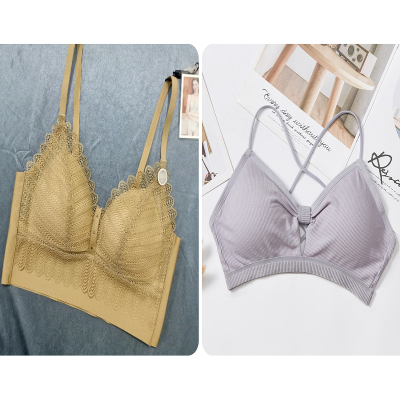 Pack of 2 Thin Padded Wireless Bra