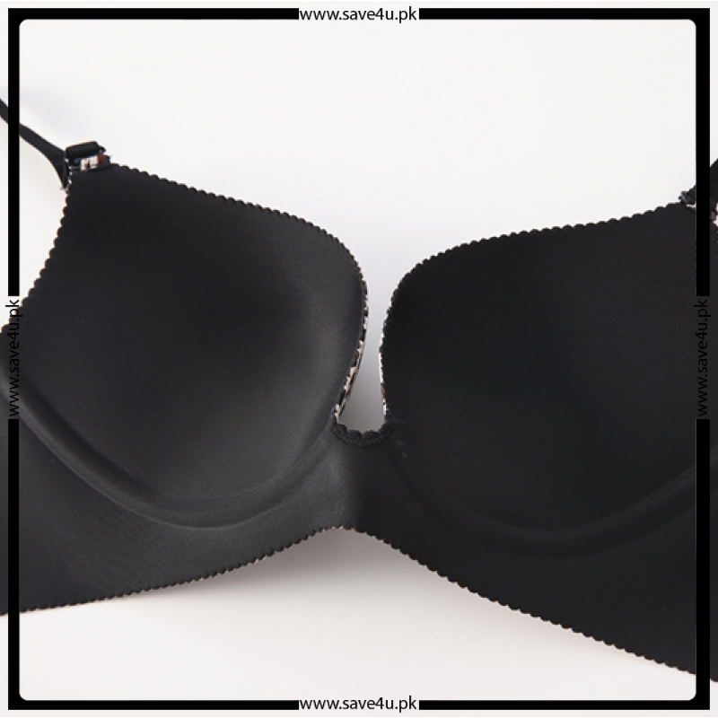 Printed Double Padded Seamless Push Up Bra