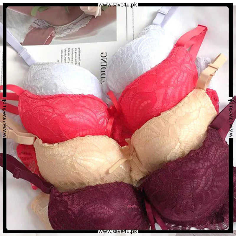 Pack Of 2 Delicate Padded Lace Bras