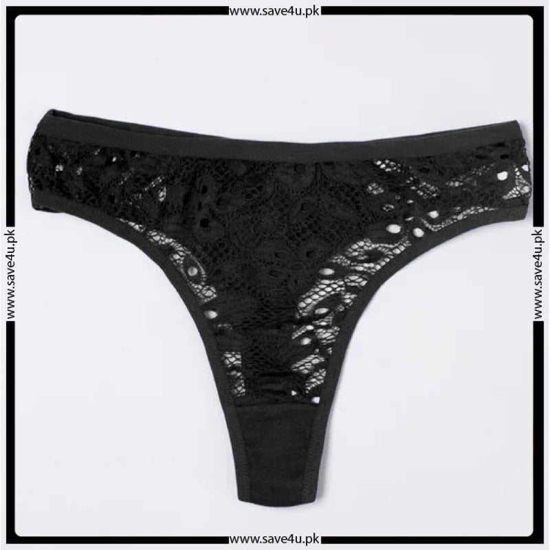 Pack of 4 See Thong Through Net Panties