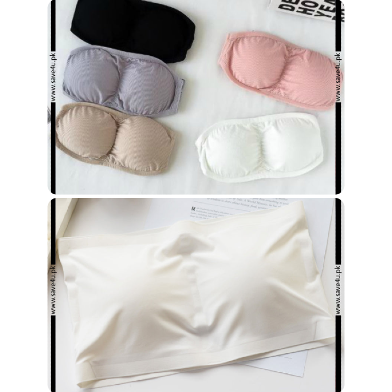 Pack of 2 Strapless Padded Wireless Bra