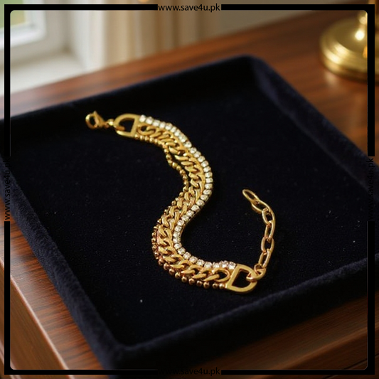 Gold Color Imported Chain Bracelet