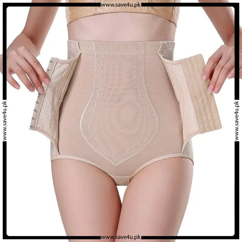 High Waist Tummy Control Belt With Attached Panty