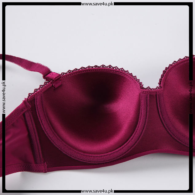 Lace-Edged Seamless Demi Bra