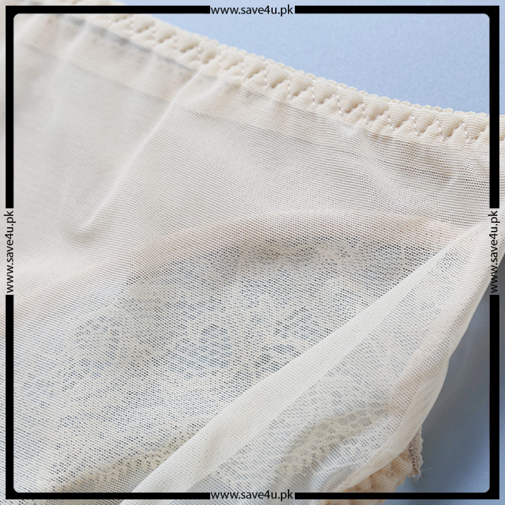 Pack of 2 Nylon Trim Lace Design Panties