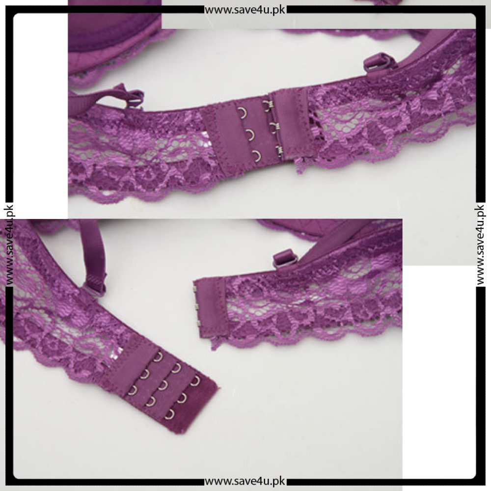 Thin Padded Soft Seamless Wired Push up Bra Set