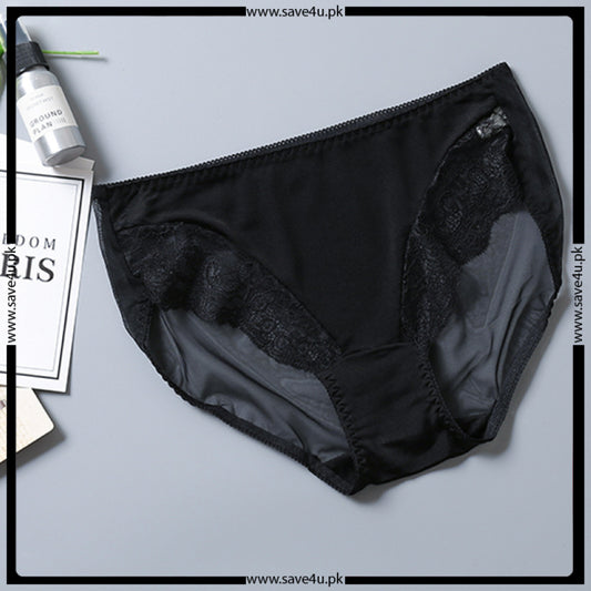 Pack of 3 Nylon Trim Lace Design Panties