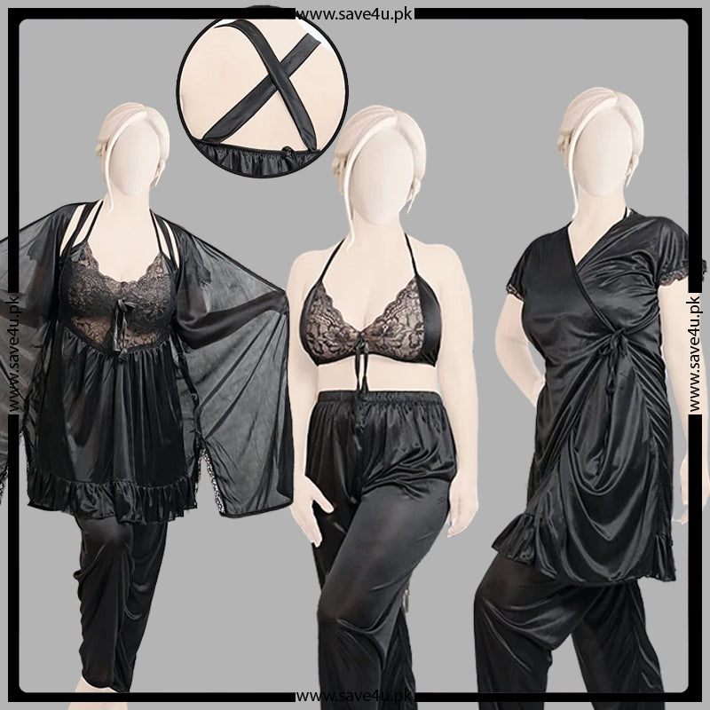 Gentle Touch Satin Silk Pajama Set
