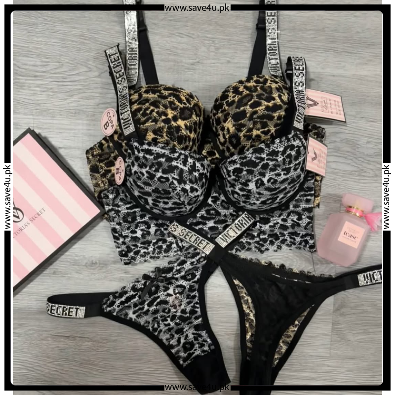 Victoria’s Leopard Print Bra & Panty Set