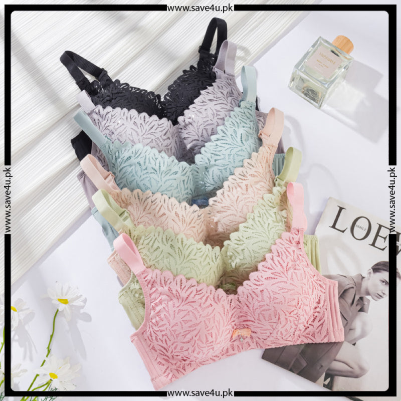 Floral Design Wireless Adjustable Bra
