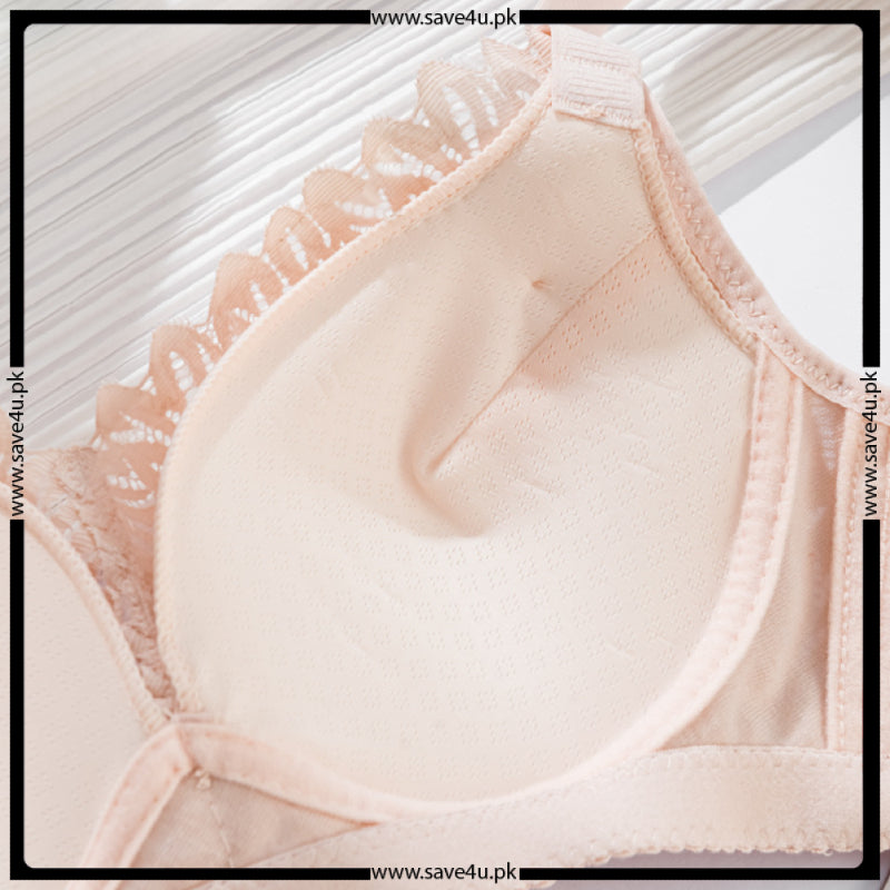 Floral Design Wireless Adjustable Bra