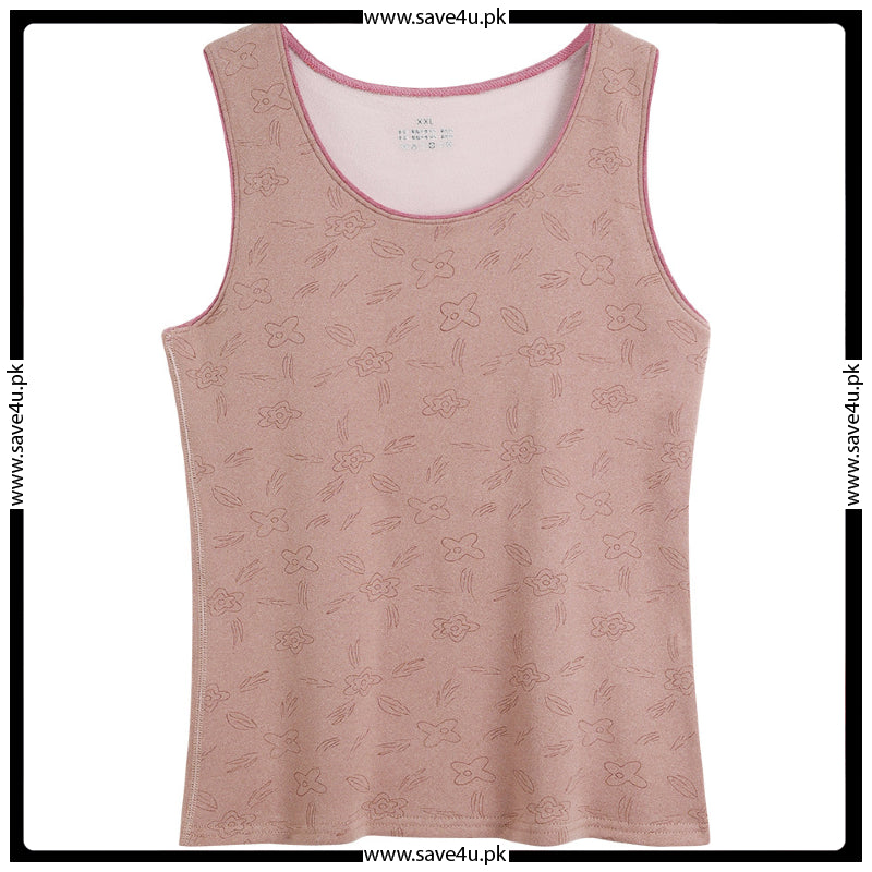Printed Thermic Warm Fleece Camisole