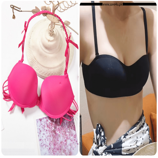 Pack of 2 Thin Padded Wired Bra