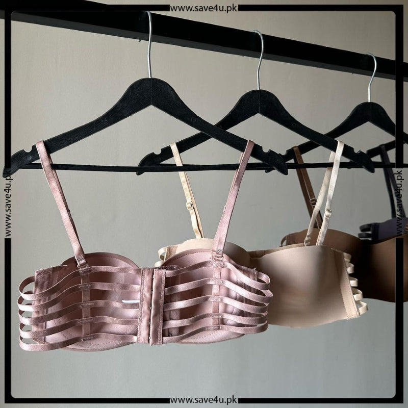 Anti Slip Padded Adjustable Demi Cup Bra