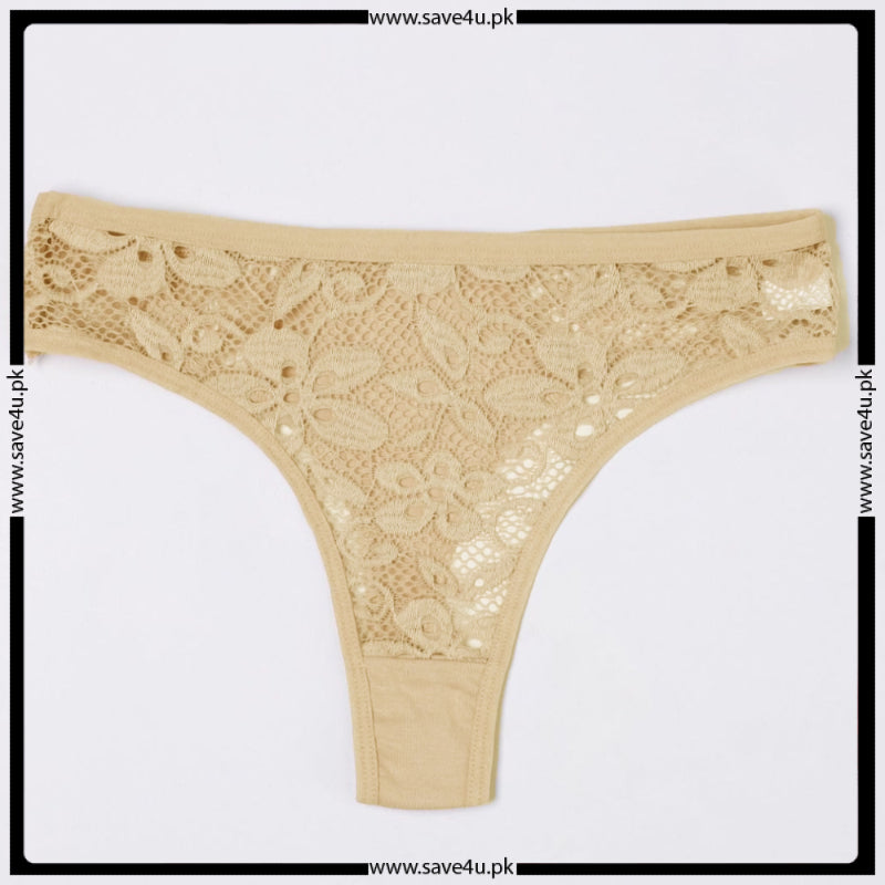 Pack of 4 See Thong Through Net Panties