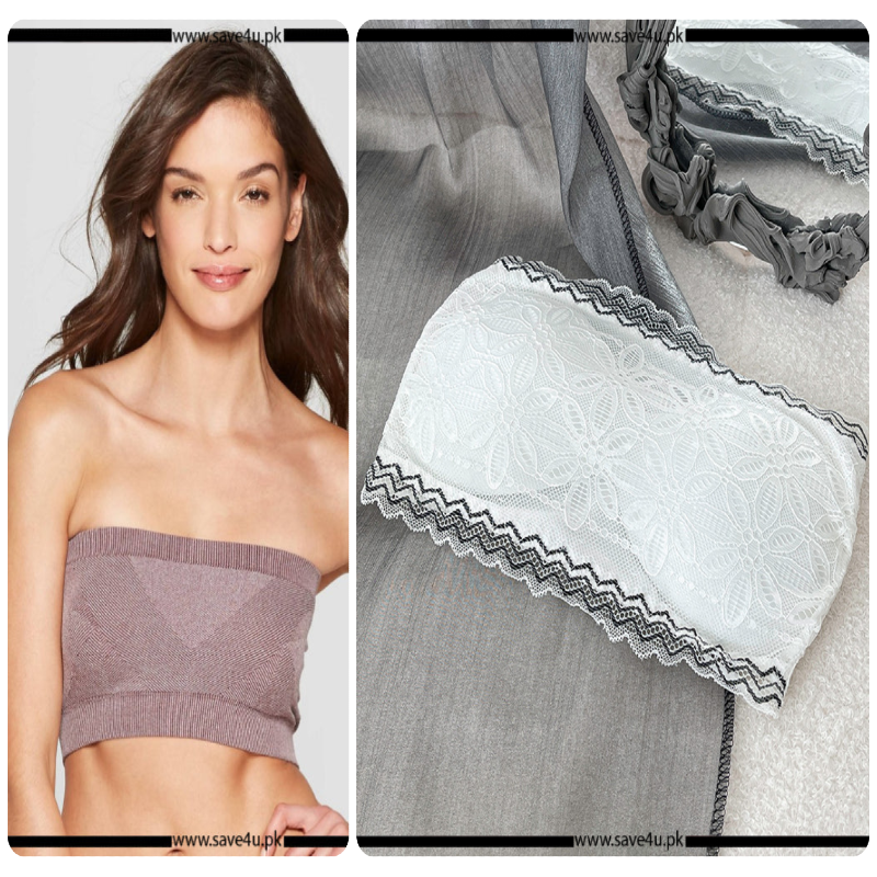 Pack of 2 Strapless Padded Wireless Bra