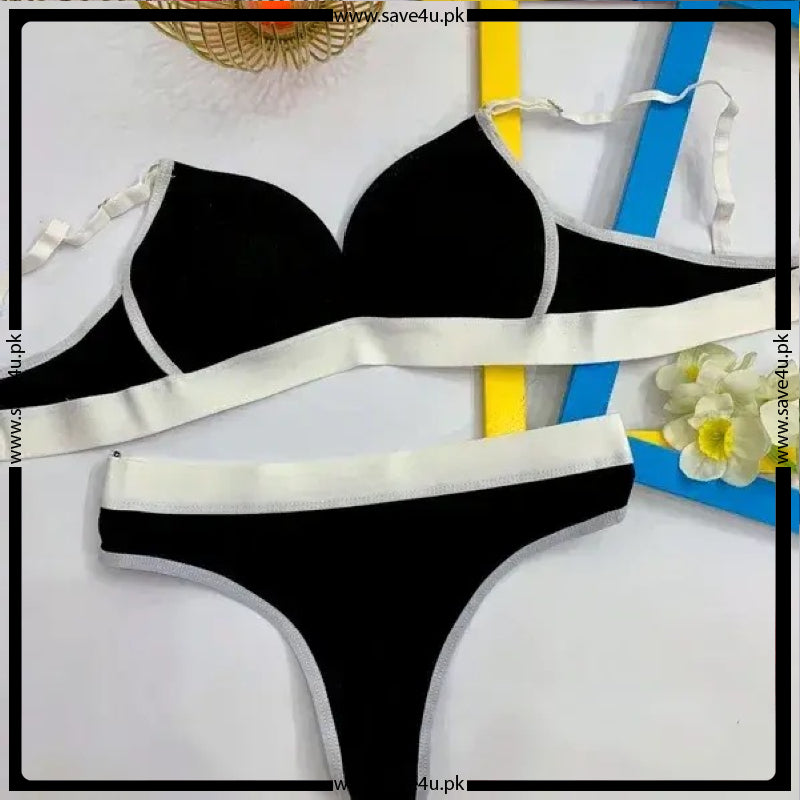 Sleek Fit Padded Bra with Matching Thong