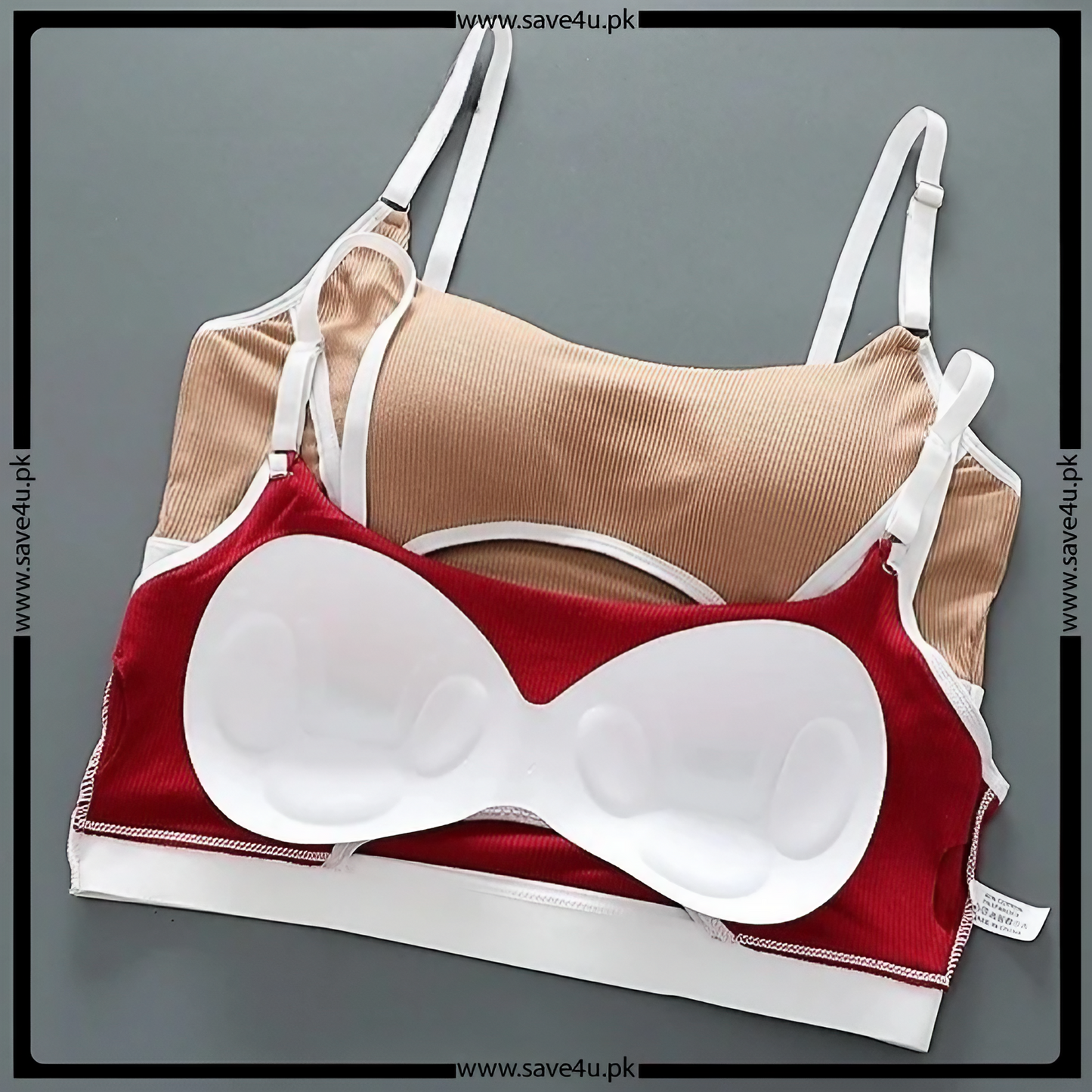 Soft Removable Padded Sports Bra Set