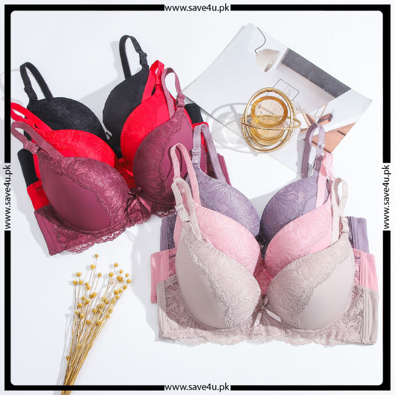 Floral Lace T-Shirt Wired Bra