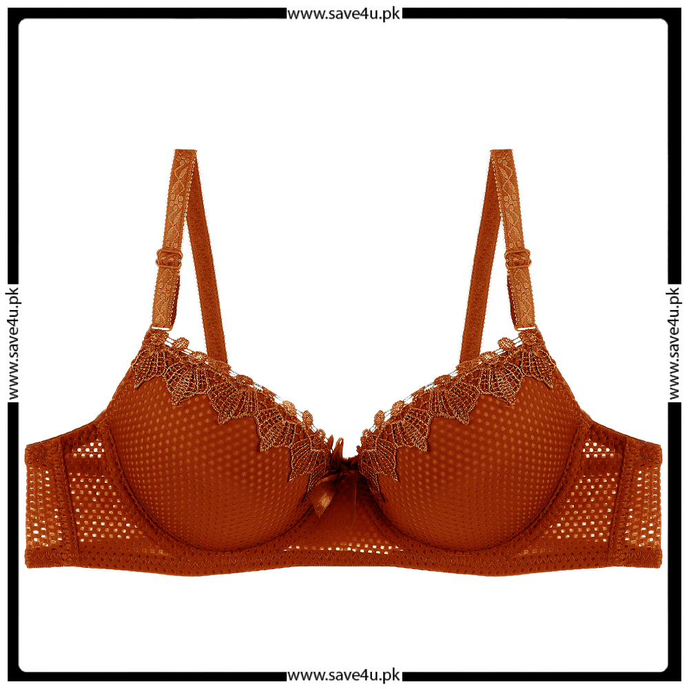 Thin Padded Push up Trim Lace Bra