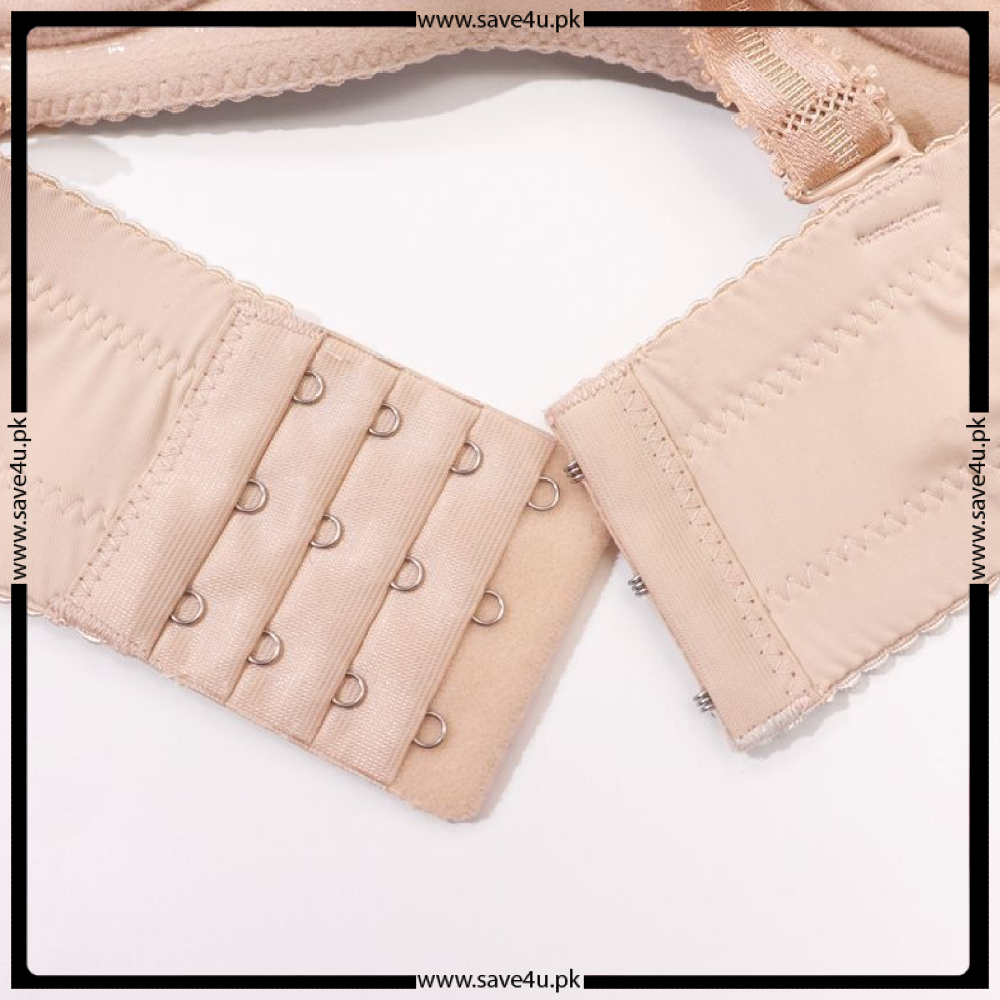 Seamless Silicone Grip Push Up Demi Cup Bra