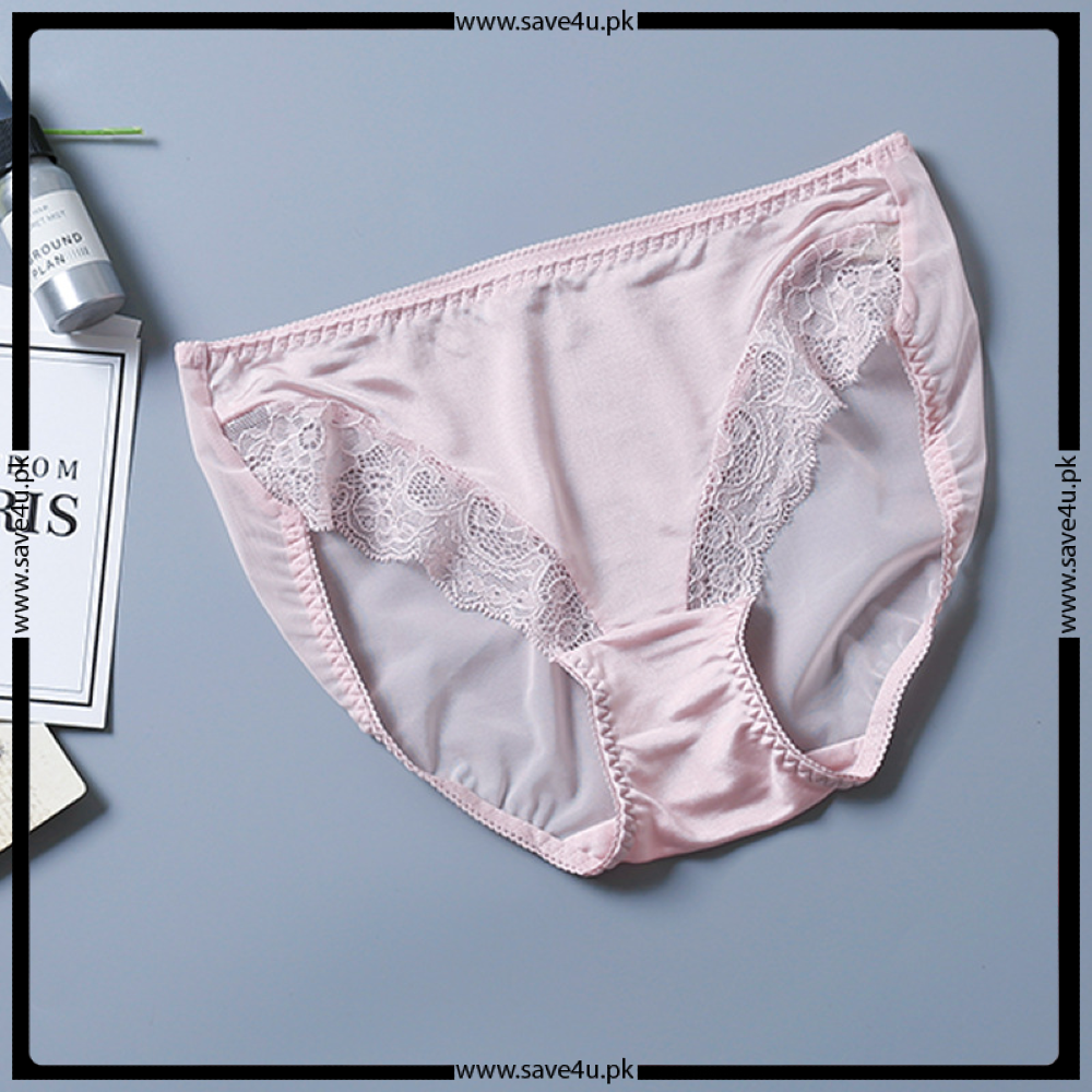 Pack of 2 Nylon Trim Lace Design Panties