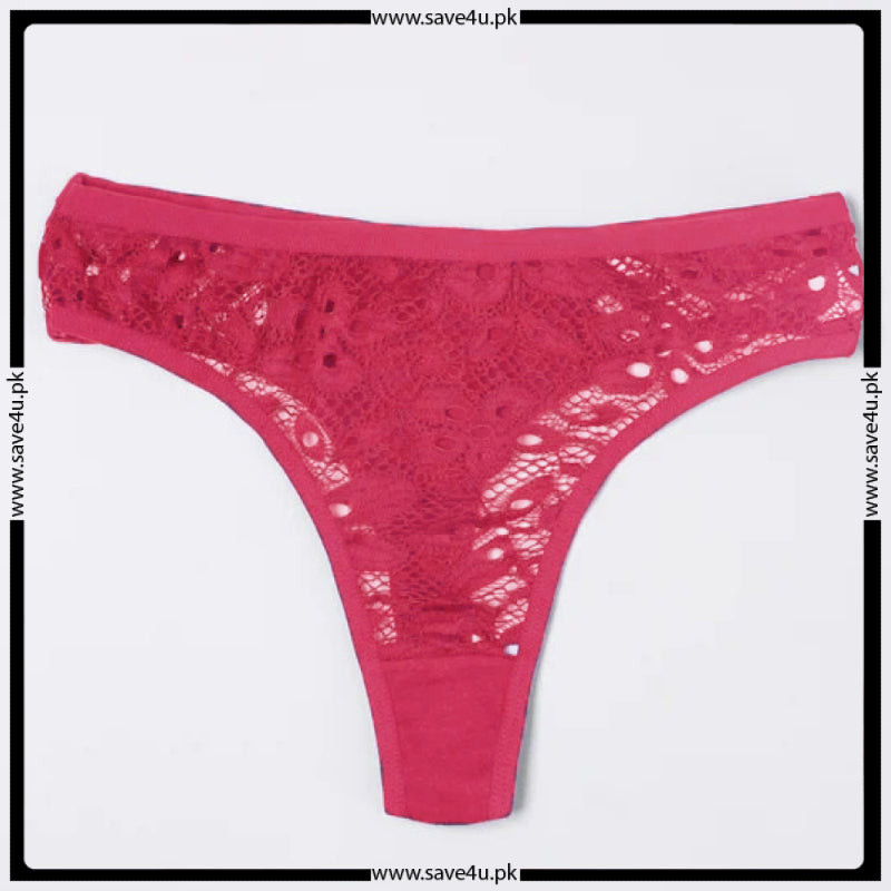 Pack of 4 See Thong Through Net Panties