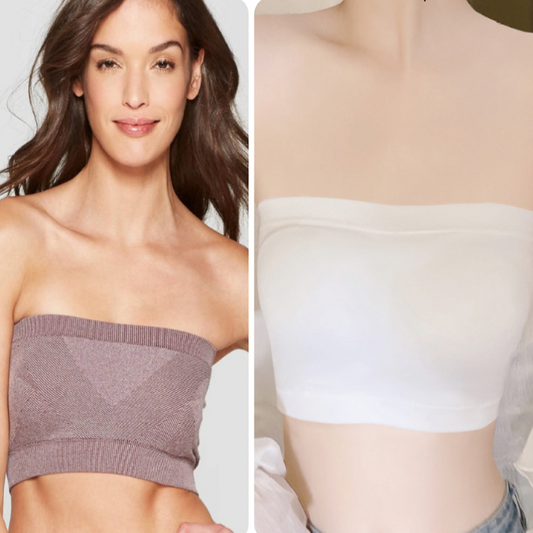 Pack of 2 Strapless Padded Wireless Bra