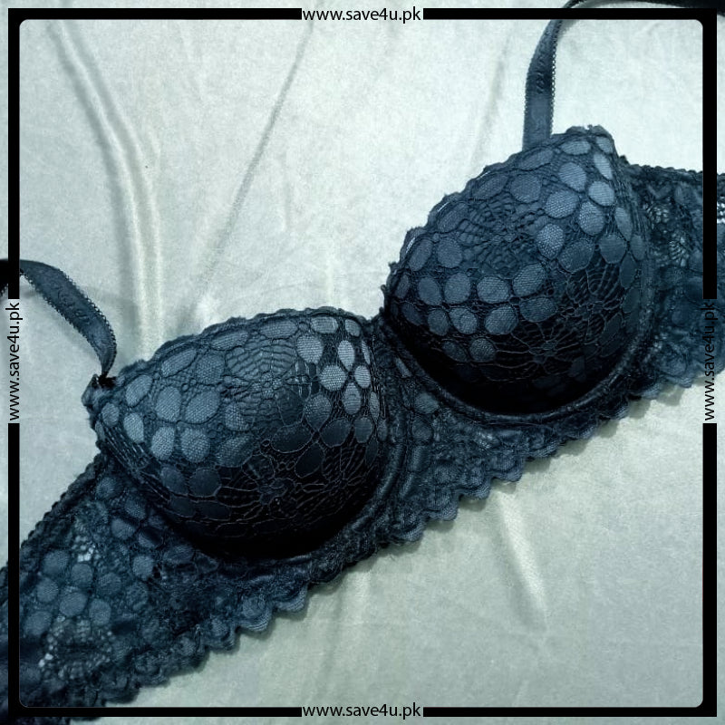 Pack Of 2 Full Printed & Lace Padded Bra