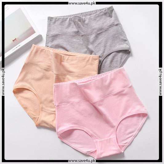 Pack of 2 Soft Cotton High Waist Panties
