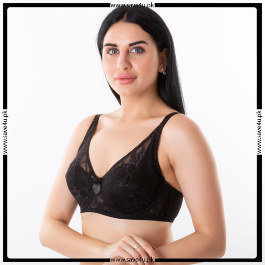 Non-Padded Underwired Mesh Bra