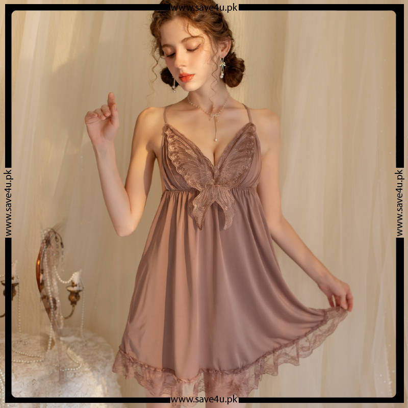 Romantic Allure Midnight Lace Nighty